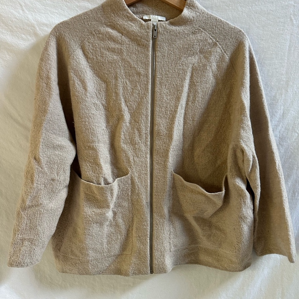 COS Beige Teddy Jacket